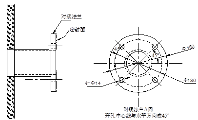 探头预装法兰安装图